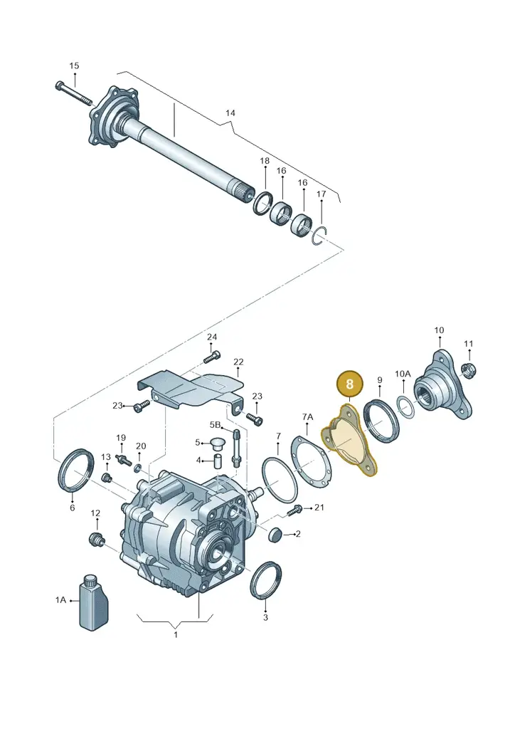 02M409407 — Volkswagen Caddy kombi (2015-2020) diagram 649409410, position 8