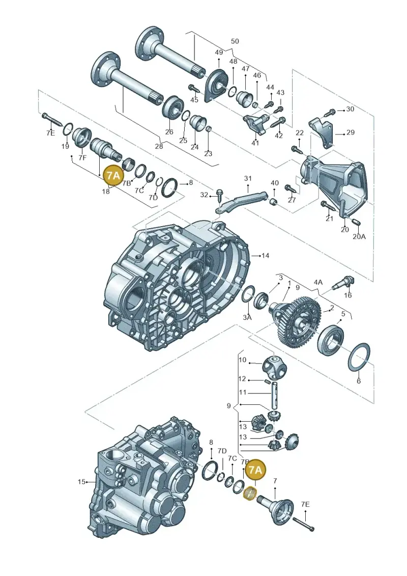 02N409379 — Volkswagen SHARAN/4MOTION (2000-2002) diagram 244409300, position 7A