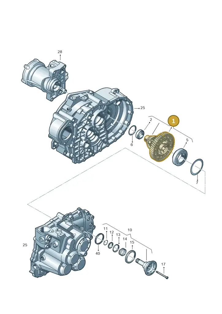 02Q409021BF — Volkswagen Golf 1.4 BlueMotion (2014-2017) diagram 746409260, position 1