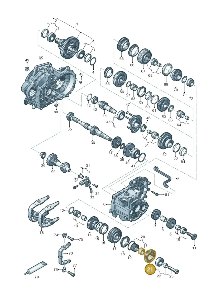 02S311158AC — Volkswagen Arteon (2017-2023) diagram 828303520, position 21