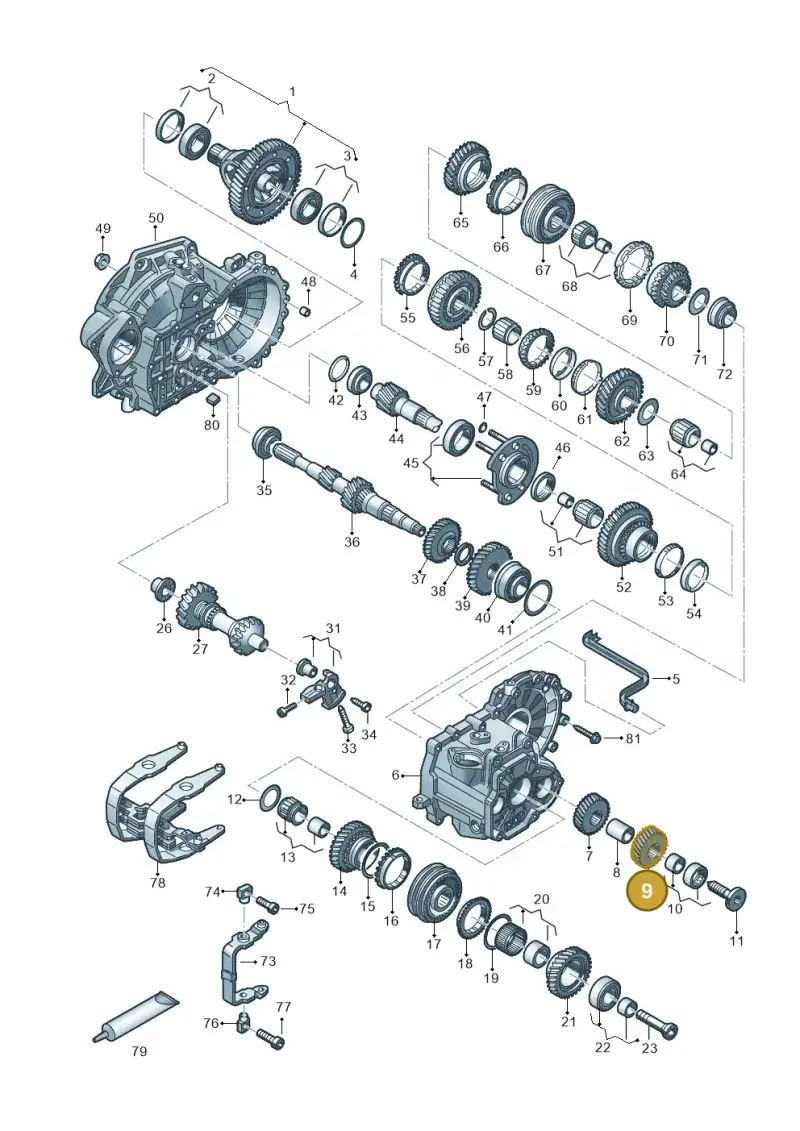 02S311166AP — Volkswagen Touran 2,0 BlueMotion (2015-2024) diagram 828303520, position 9