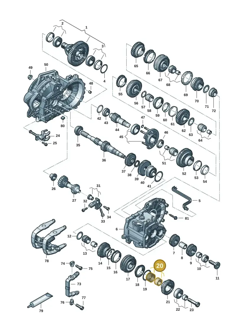 02S311228C — Volkswagen Golf 2.0 BlueMotion (2019-2024) diagram 2gk300352, position 20