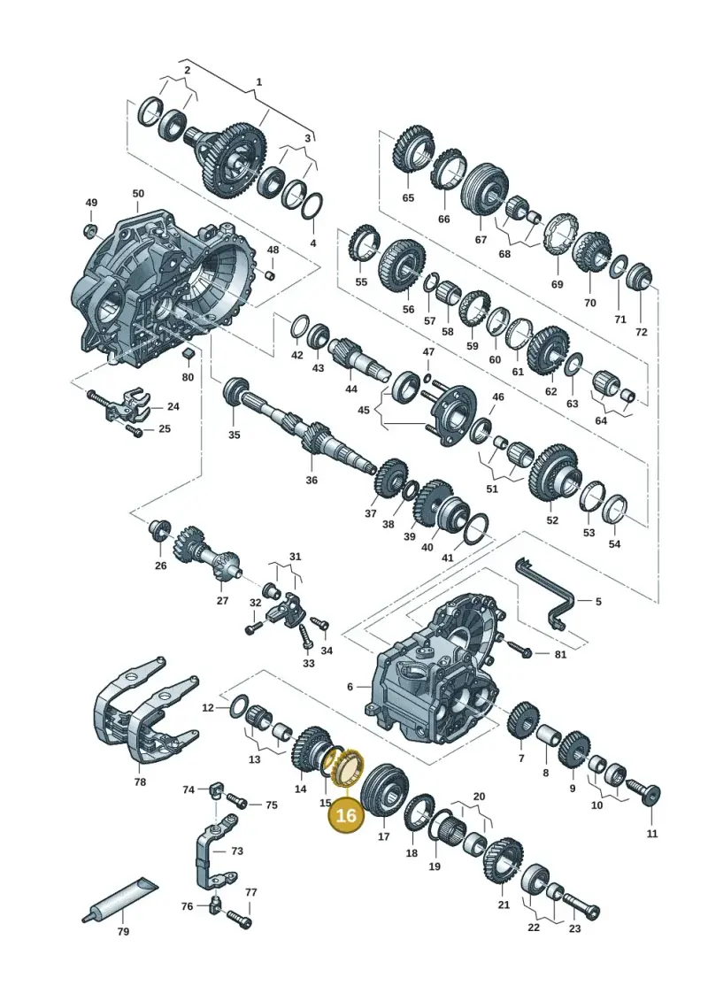 02S311295B — Volkswagen Golf 2.0 BlueMotion (2019-2024) diagram 2gk300352, position 16