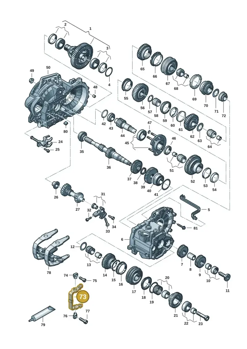 02S311562D — Volkswagen Golf 2.0 BlueMotion (2019-2024) diagram 2gk300352, position 73