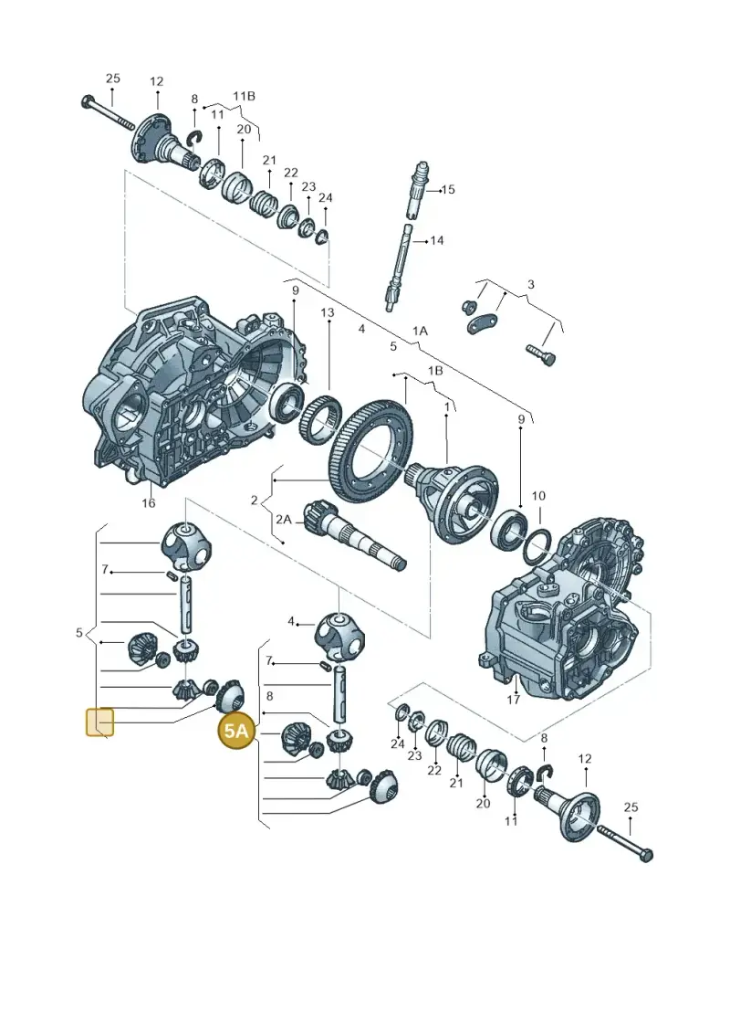 02S498081B — Volkswagen POLO (2005-) diagram 148409250, position 5A