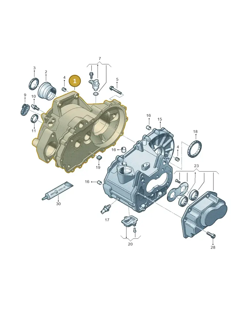 02T301107R — Volkswagen LUPO/3L TDI (2003-2005) diagram 231301370, position 1