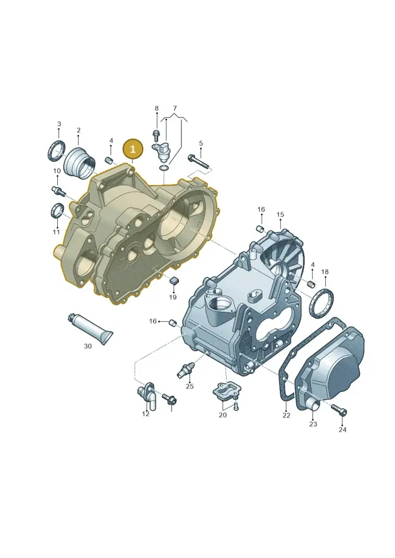 02T301107R — Volkswagen Polo (2012-2014) diagram 672301330, position 1