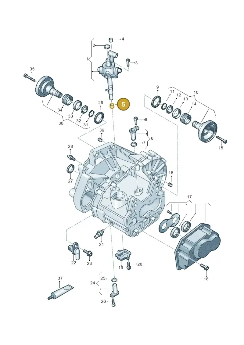 02T301209A — Volkswagen Golf 2.0 BlueMotion (2019-2024) diagram 827310020, position 5