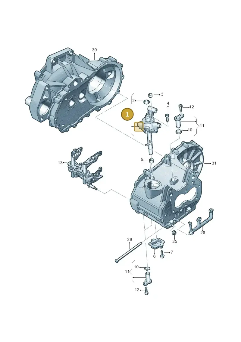 02T301230J — Volkswagen Polo 1.4 BlueMotion (2014-2017) diagram 793311860, position 1
