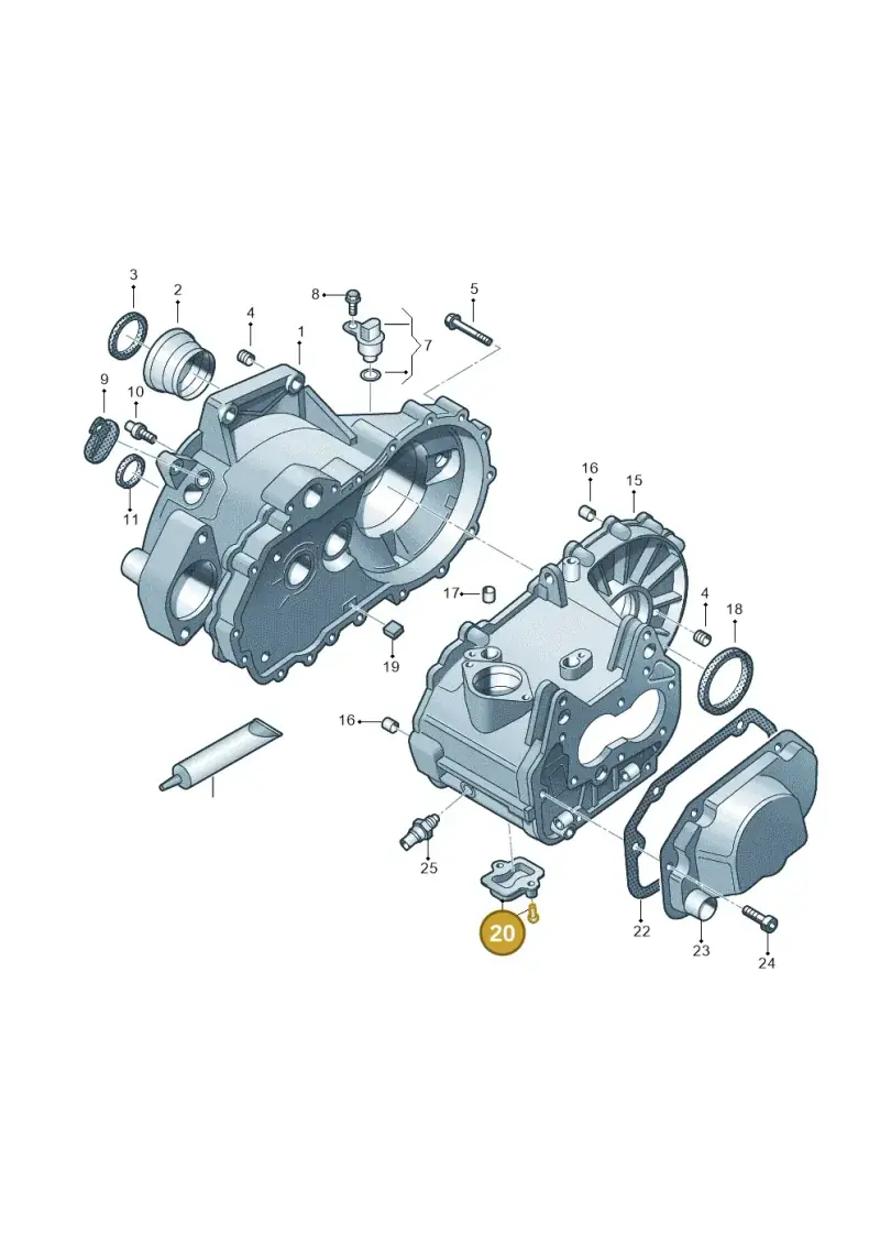 02T301252B — Volkswagen FOX                  M.05> (2005-) diagram 225301330, position 20