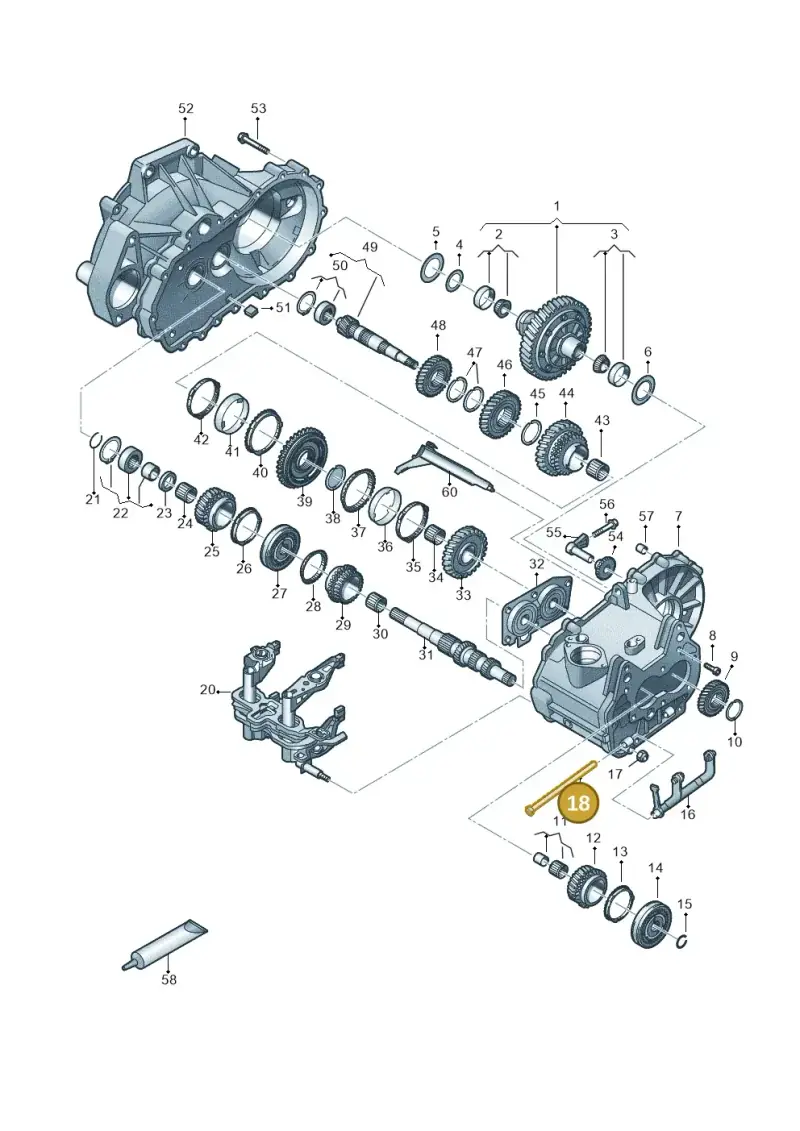 02T301443A — Volkswagen Taigo (2021-2024) diagram 837305030, position 18
