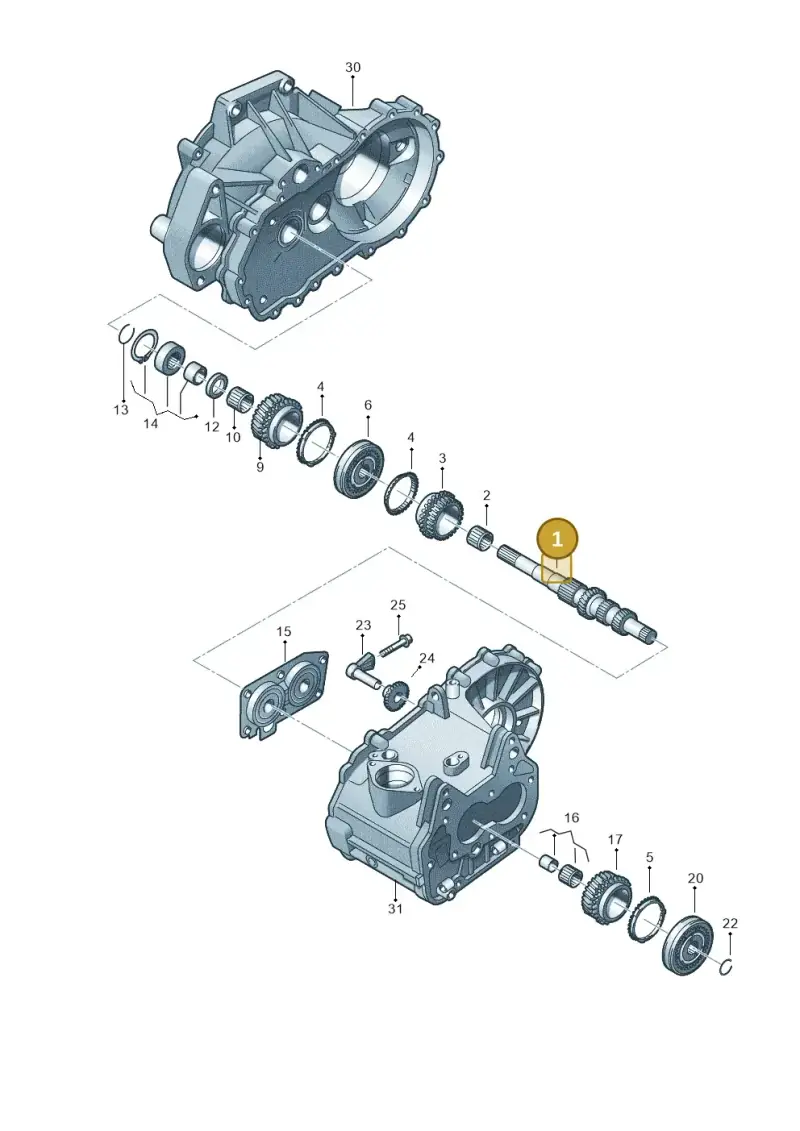 02T311103AF — Volkswagen Jetta 1.6 (2014-2018) diagram 794311080, position 1