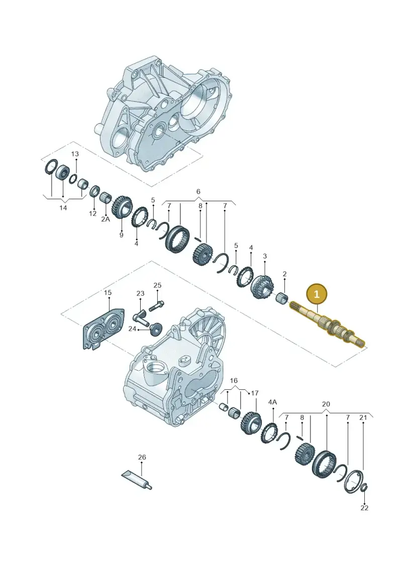 02T311103AL — Volkswagen Santana (2012-2023) diagram 744311330, position 1