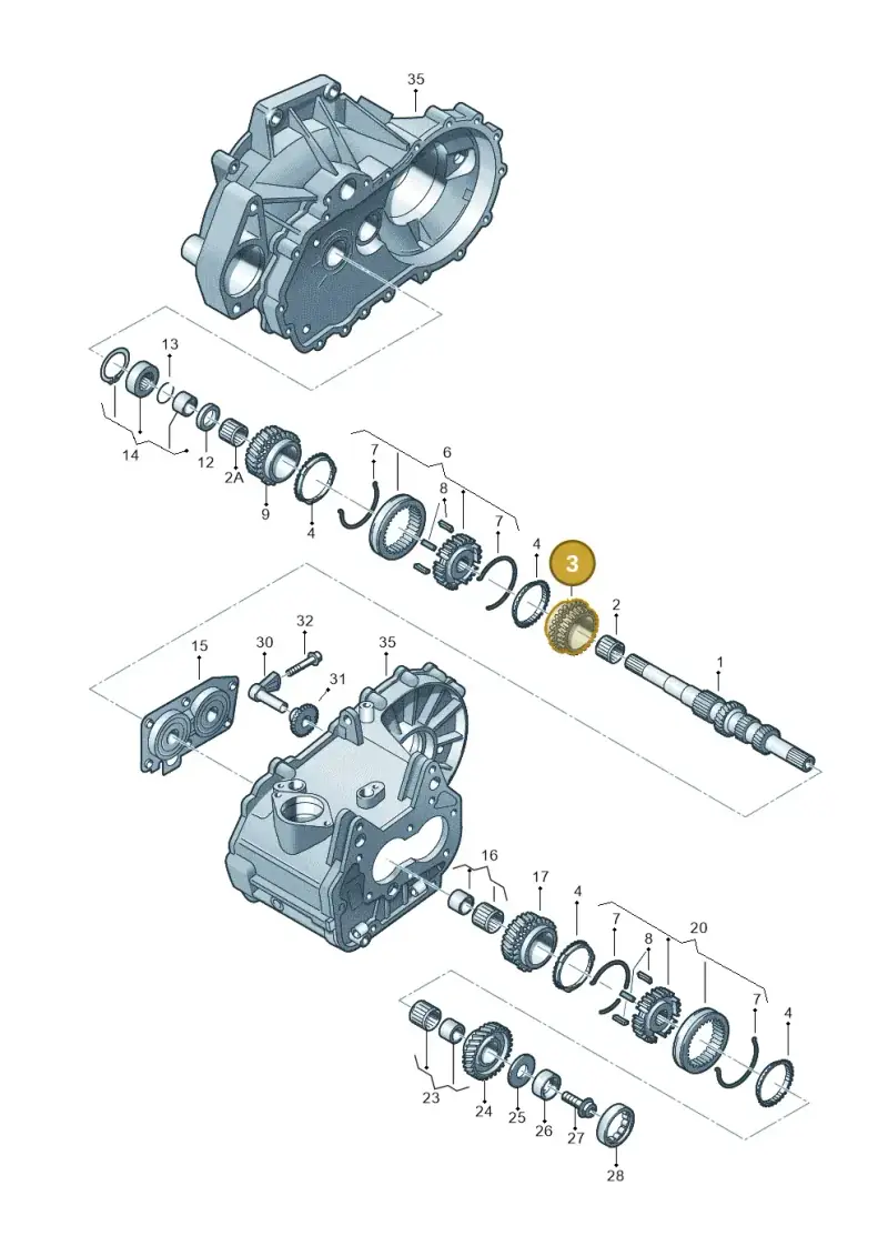 02T311129AG — Volkswagen GOLF PLUS              08> (2007-) diagram 231311370, position 3