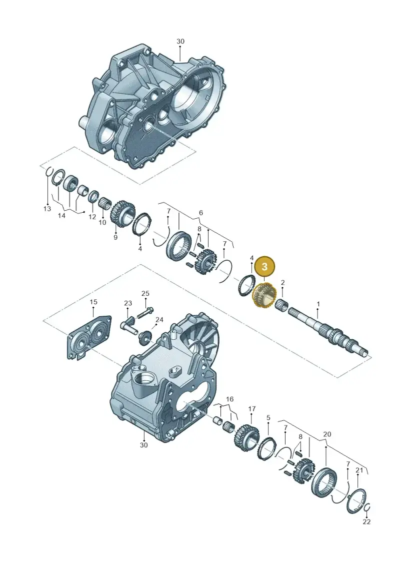 02T311129AG — Volkswagen Golf Plus 1.6 (2009-2011) diagram 459311330, position 3