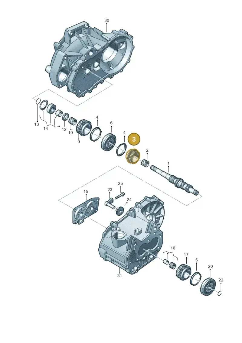 02T311129AH — Volkswagen Golf estate (2009-2013) diagram 794311080, position 3