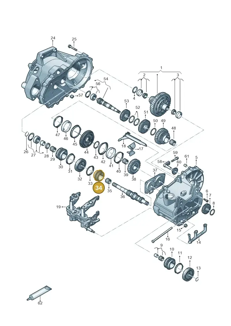 02T311129AK — Volkswagen T-Cross 1,0 (2018-2024) diagram 827305060, position 34