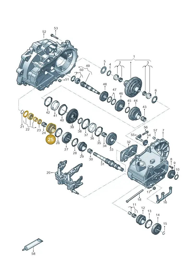 02T311145AJ — Volkswagen Up! 1.0 BlueMotion (2016-2023) diagram 892305120, position 25