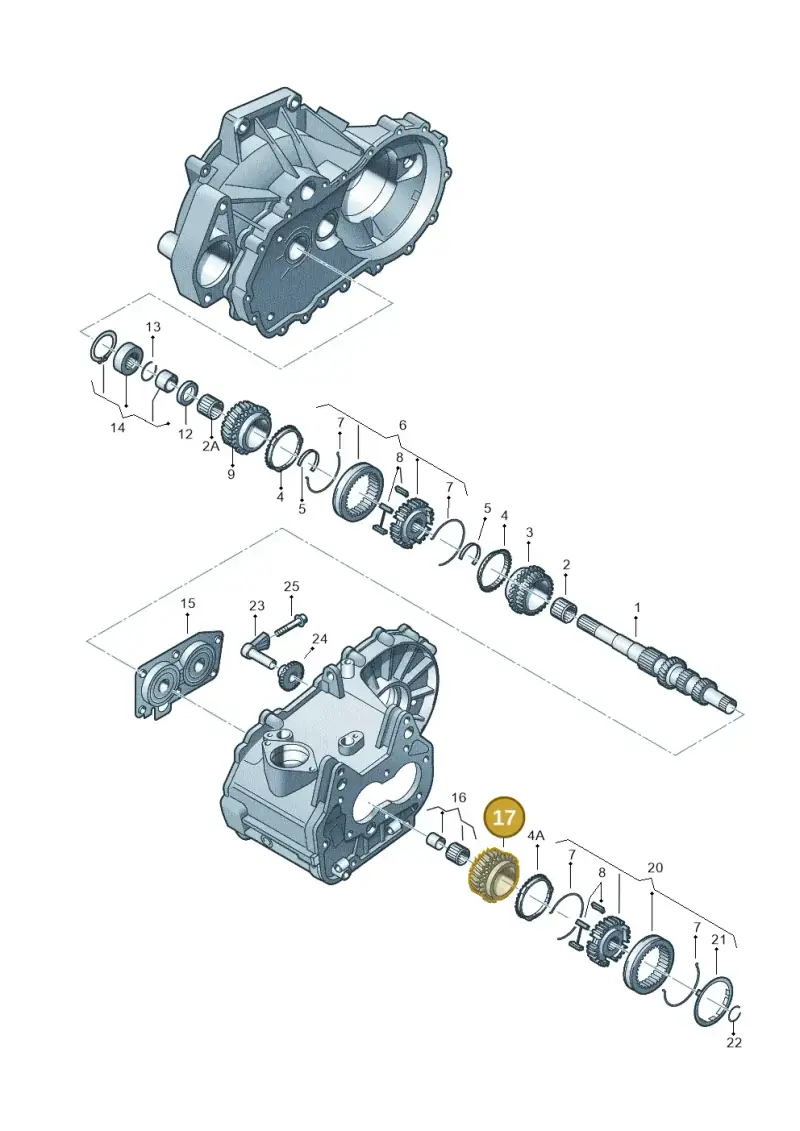 02T311158AE — SEAT Ibiza (2012-) diagram 461311330, position 17