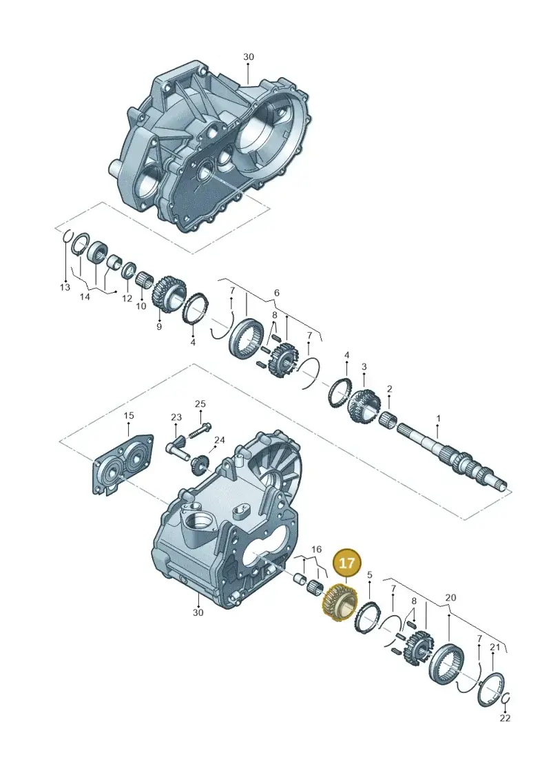 02T311158R — Volkswagen Golf Plus 1.6 (2009-2011) diagram 459311330, position 17
