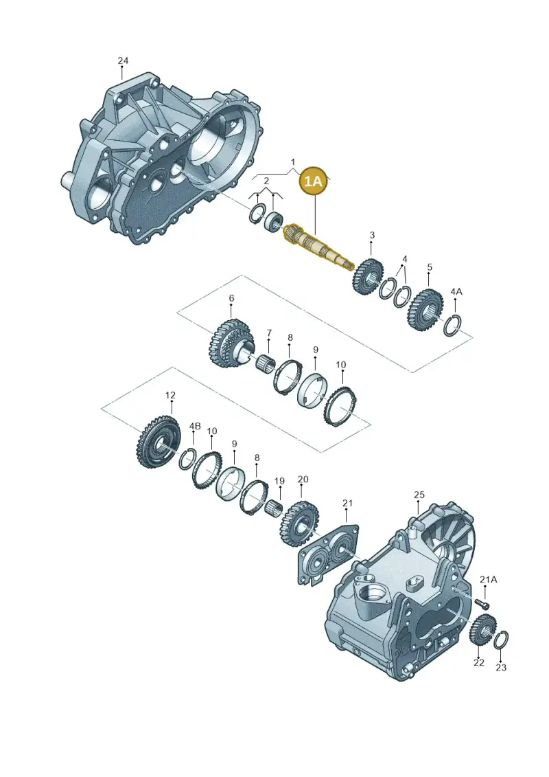02T311205F — Volkswagen Polo (2014-2022) diagram 794311070, position 1A