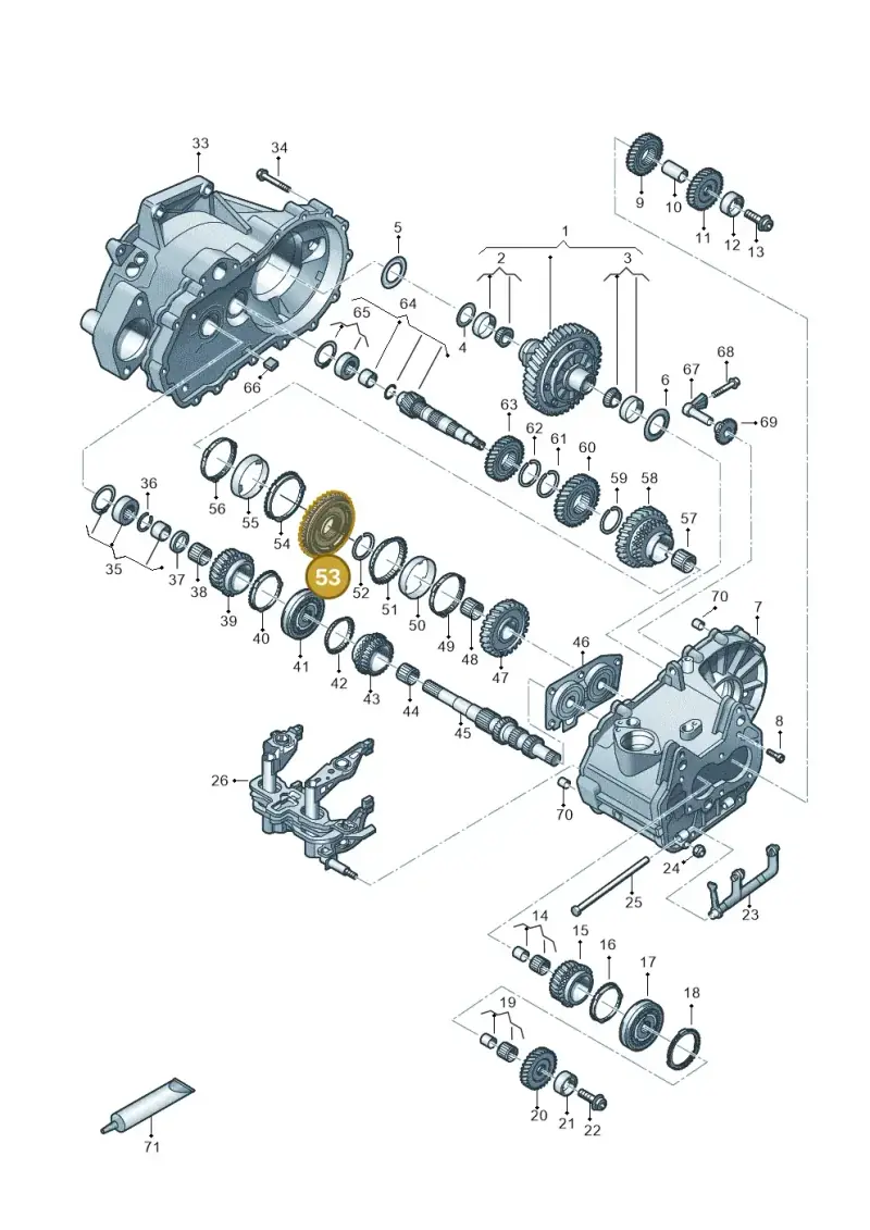 02T311239K — Volkswagen Taigun 1.0 (2021-) diagram 495300120, position 53