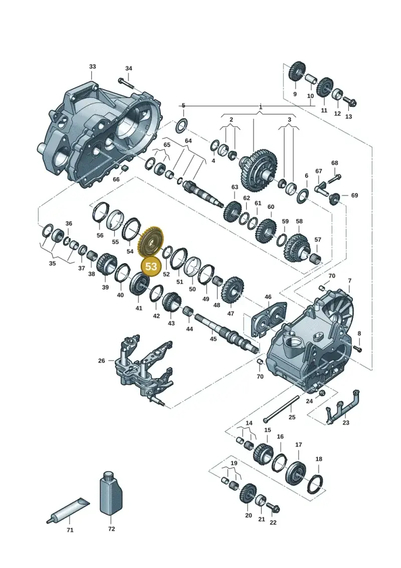 02T311239K — Volkswagen Virtus 1,0 (2022-) diagram 62a305040, position 53