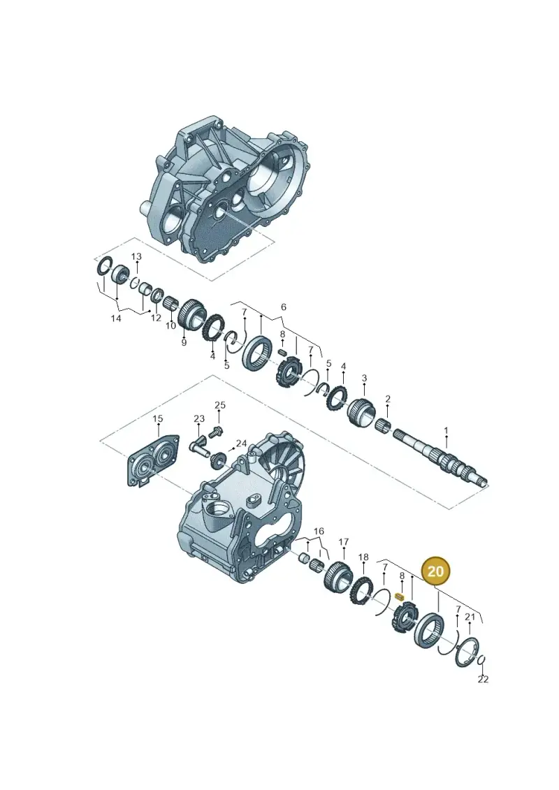 02T311241F — Volkswagen Up! 1.0 TSI (2013-2017) diagram 559311330, position 20