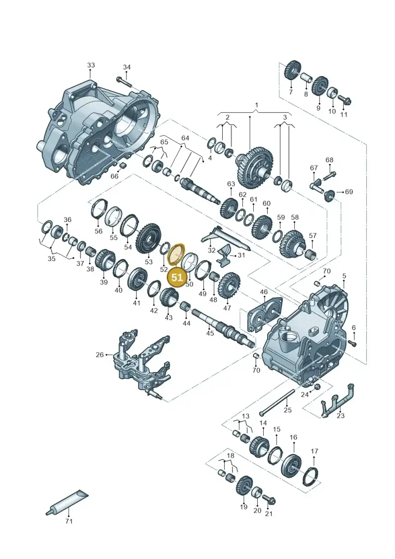 02T311247D — Volkswagen Taigo (2021-2024) diagram 827310030, position 51
