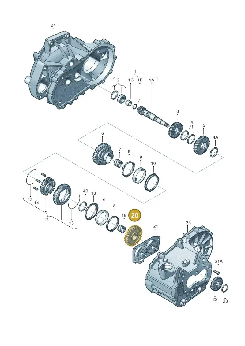 02T311251 — Volkswagen Polo (2012-2014) diagram 747311320, position 20