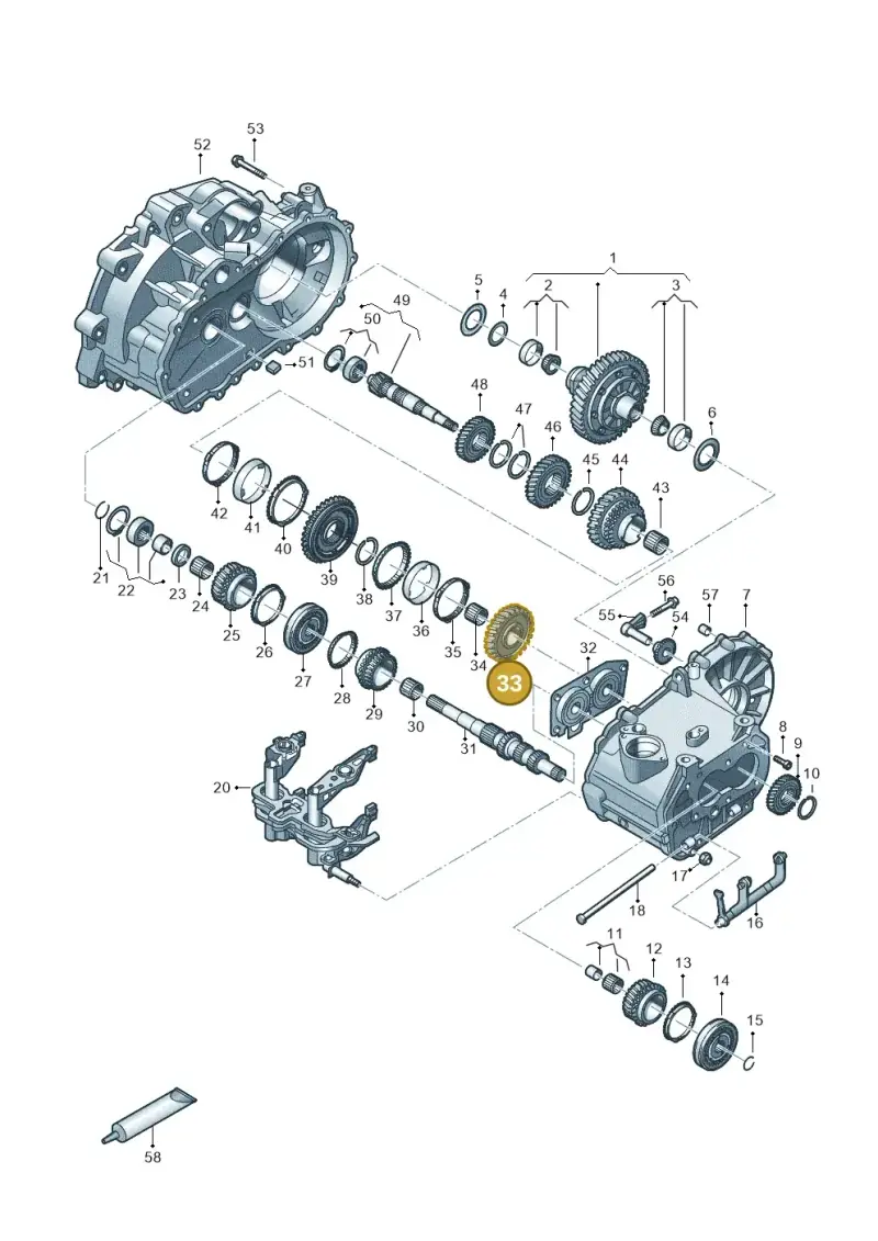 02T311251AE — Volkswagen Up! 1.0 BlueMotion (2016-2023) diagram 892305120, position 33
