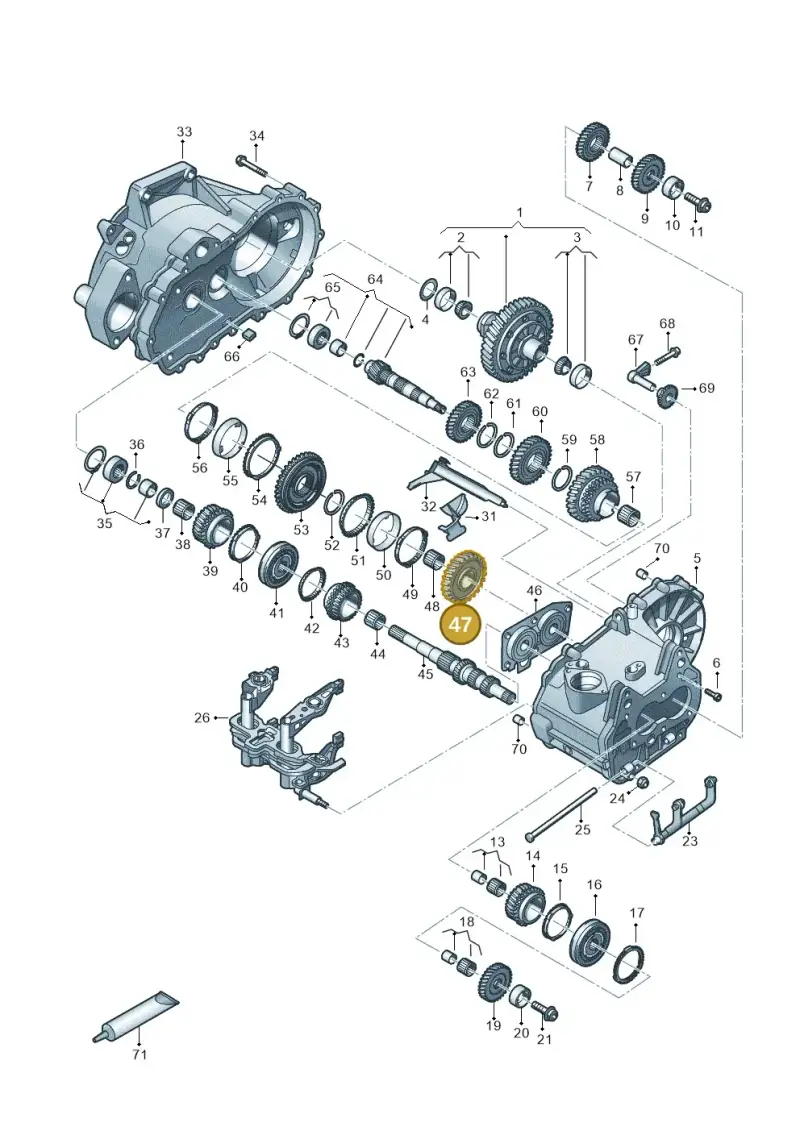 02T311251G — Volkswagen Taigo (2021-2024) diagram 827310030, position 47