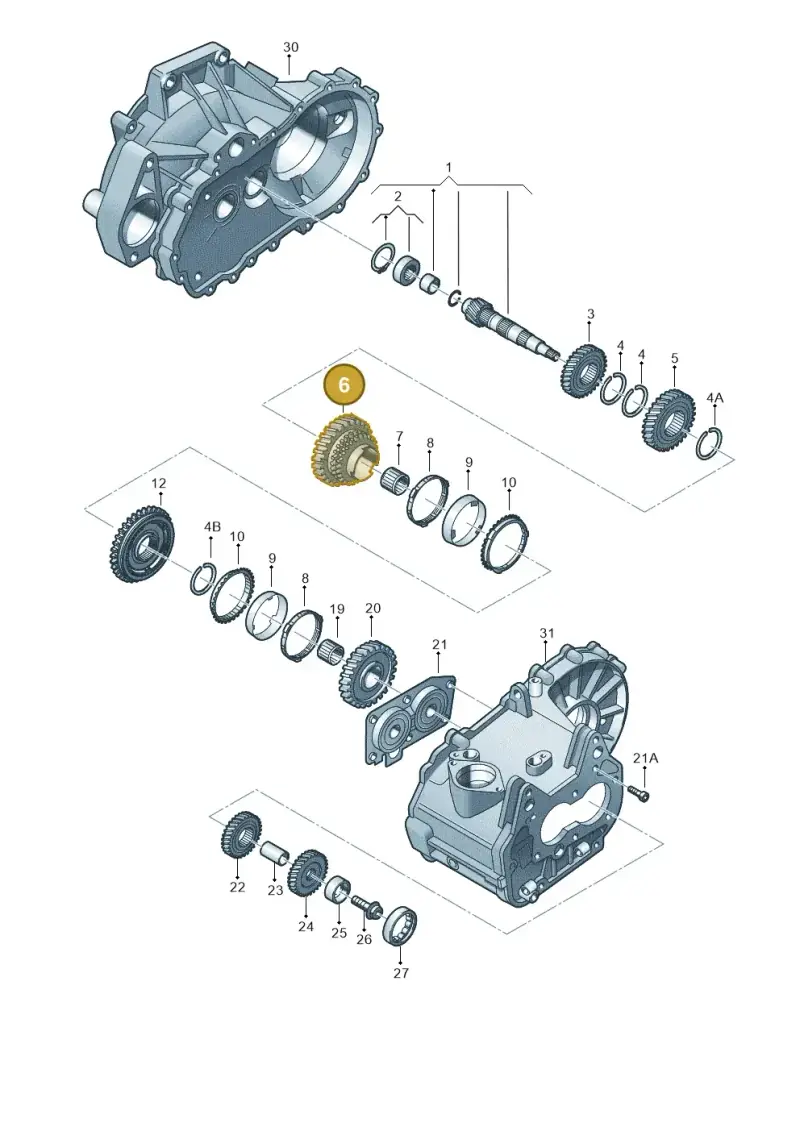 02T311261K — Volkswagen Golf 1.4 BlueMotion (2012-2017) diagram 746311220, position 6