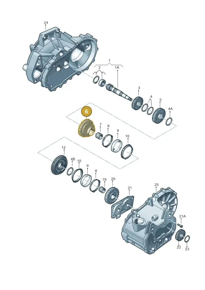 02T311261K — Volkswagen Golf Estate (2013-2017) diagram 794311070, position 6