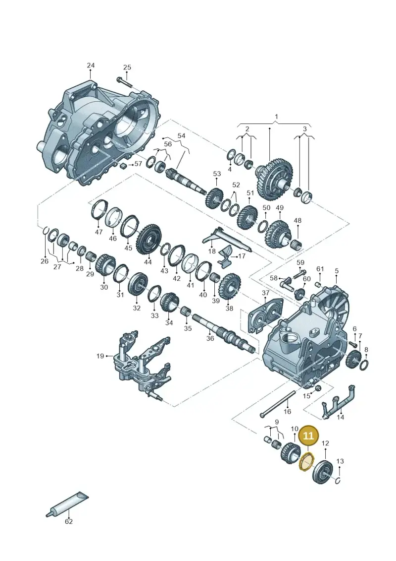 02T311269G — Volkswagen Golf 2.0 BlueMotion (2019-2024) diagram 827305060, position 11