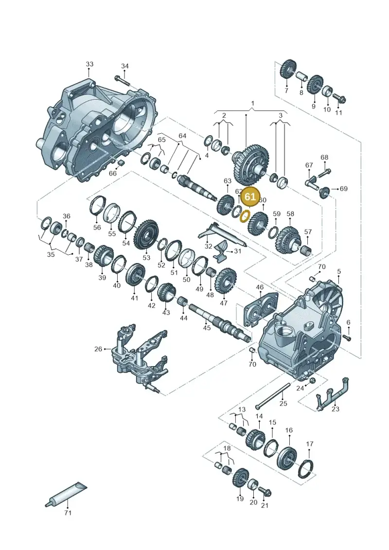 02T311317 — Volkswagen Taigo (2021-2024) diagram 827310030, position 61