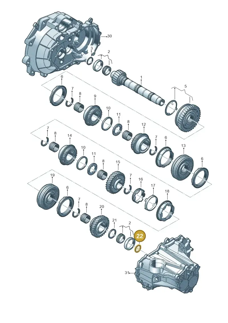 02T311327 — Volkswagen Polo 1.4 BlueMotion (2014-2017) diagram 723311010, position 22
