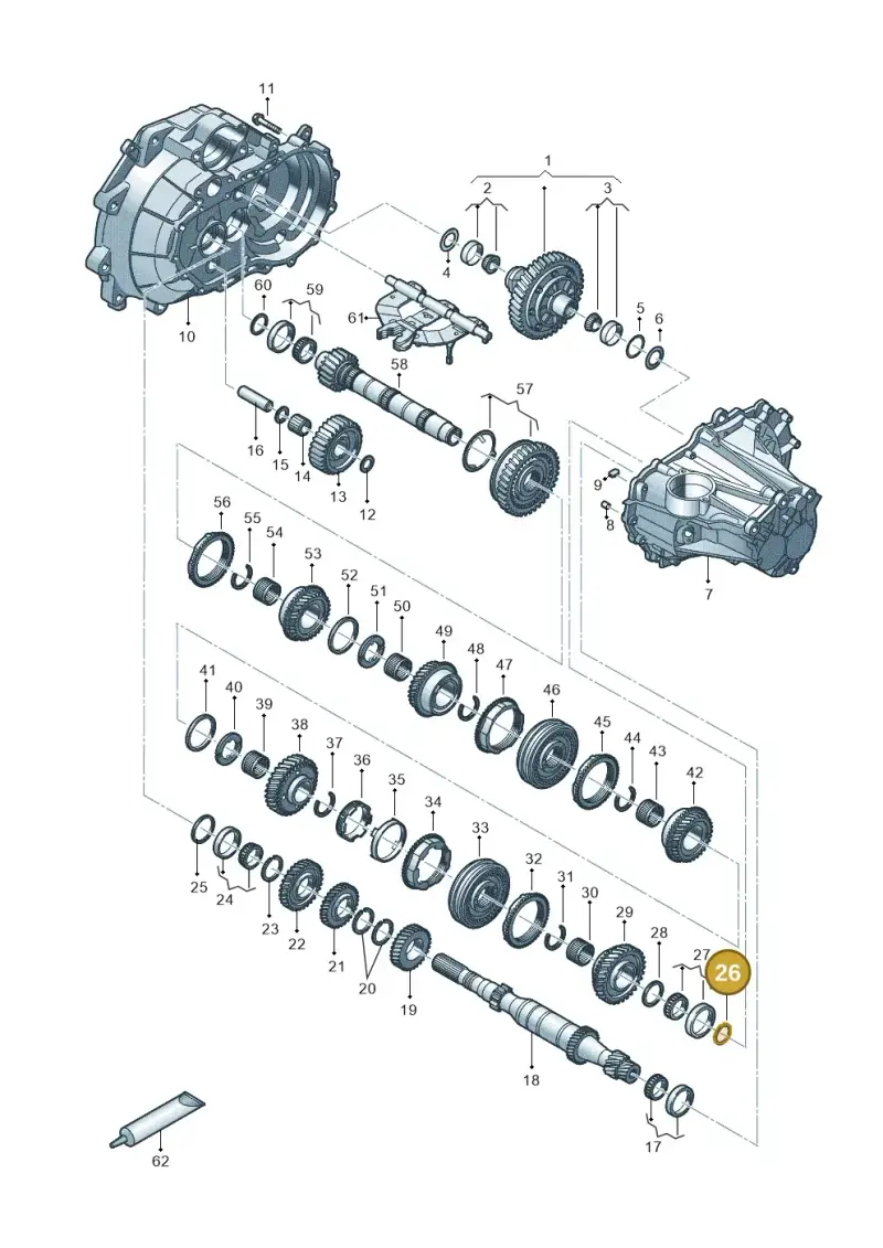 02T311327 — Volkswagen Up! 1.0 BlueMotion (2016-2023) diagram 892304030, position 26