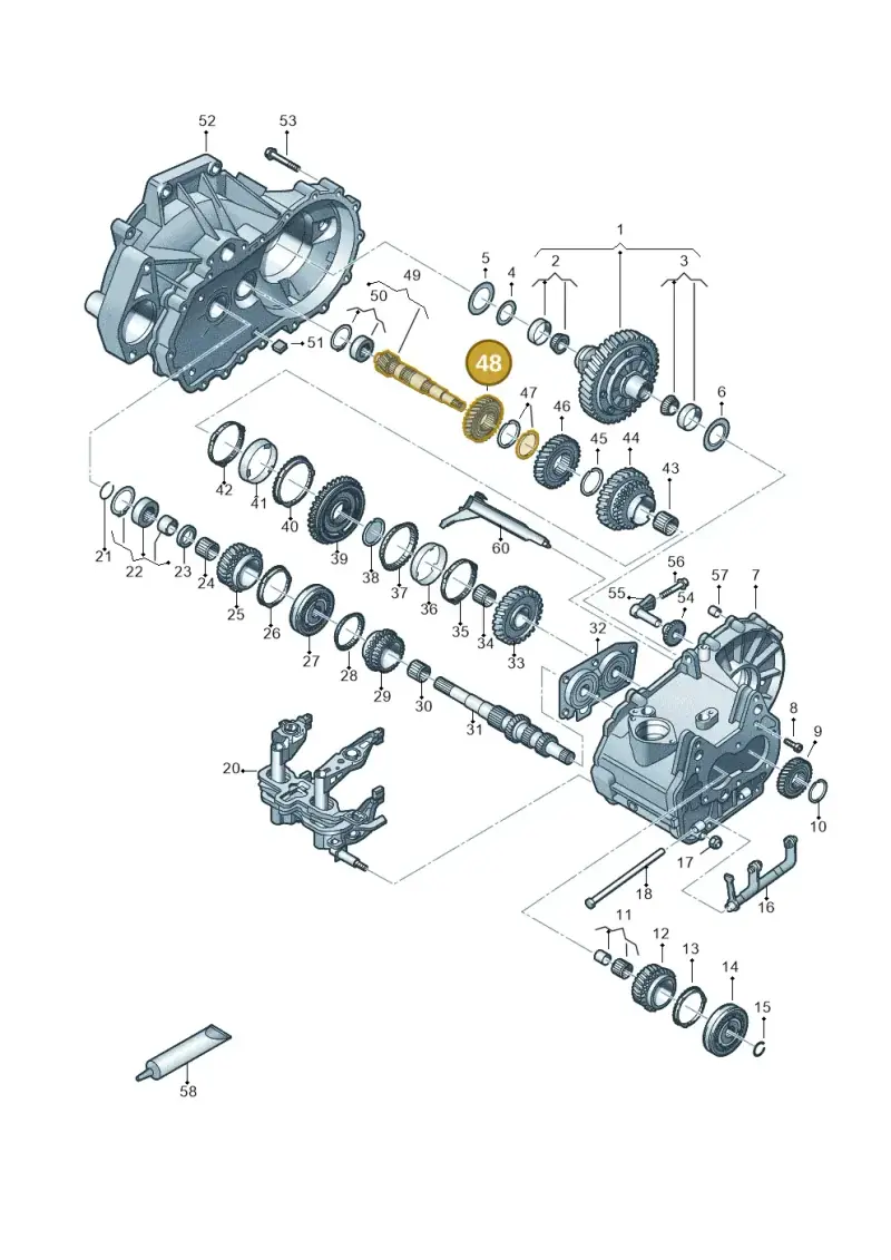 02T311351AF — Volkswagen Taigo (2021-2024) diagram 837305030, position 48