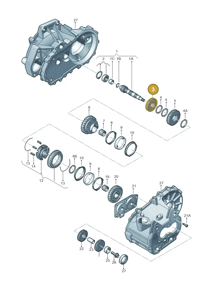 02T311351N — Volkswagen TOURAN (2006-) diagram 231311360, position 3