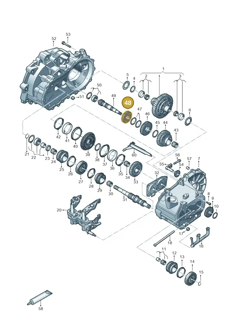 02T311351N — Volkswagen Polo Track (2023-) diagram 837305060, position 48