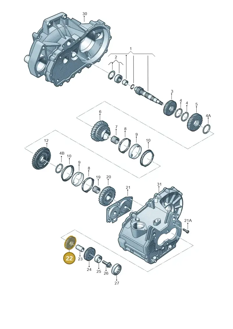 02T311361AA — Volkswagen Beetle (2016-2019) diagram 746311220, position 22