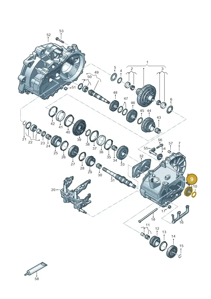 02T311361AB — Volkswagen Up! 1.0 BlueMotion (2016-2023) diagram 892305120, position 9