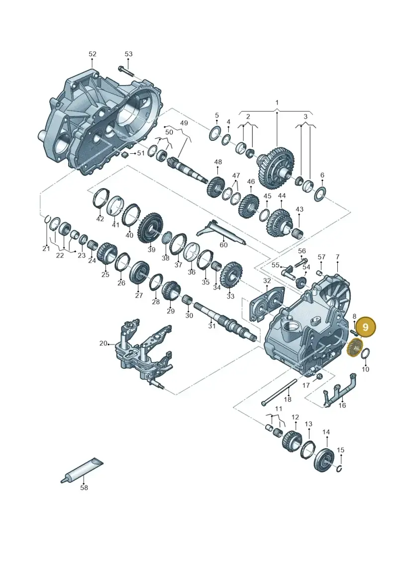02T311361AC — Audi A1 Sportback (2018-2025) diagram 837305030, position 9