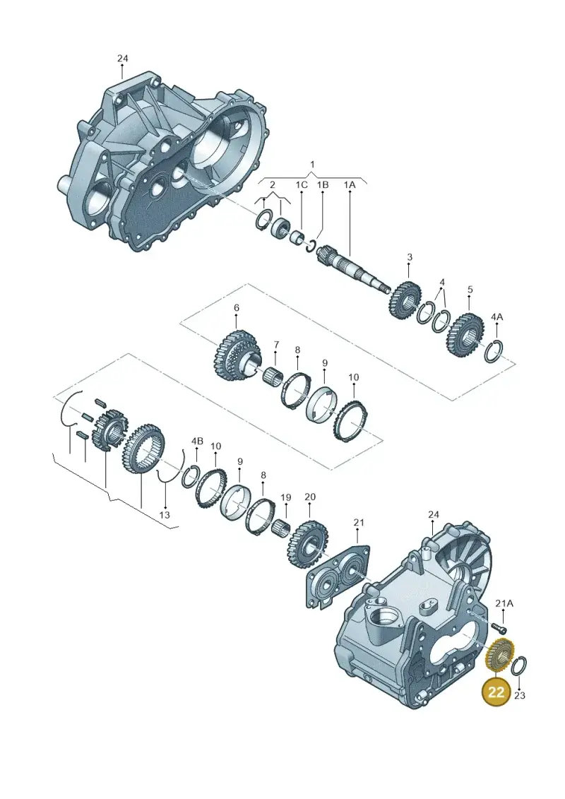 02T311361D — Volkswagen Golf Plus 1.6 (2009-2011) diagram 225311320, position 22