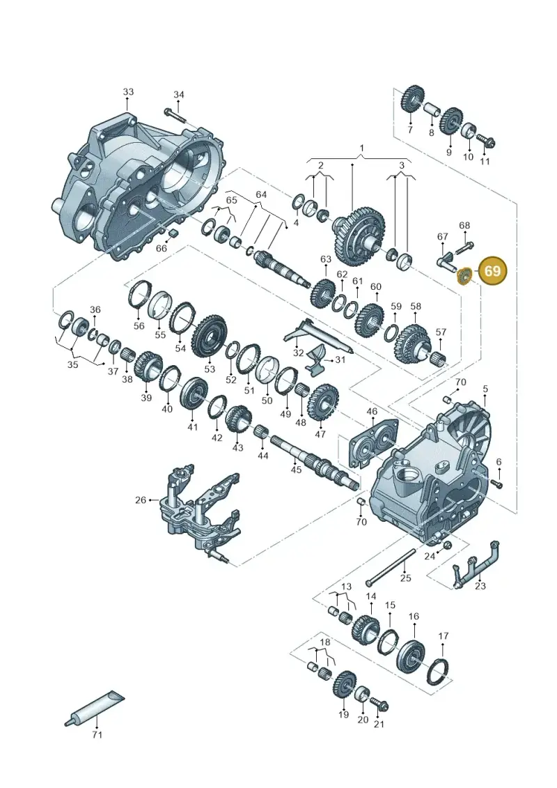02T311529L — Volkswagen Taigo (2021-2024) diagram 827310030, position 69