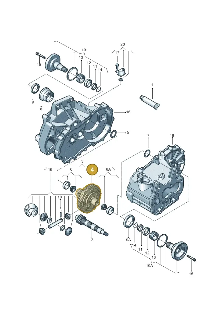 02T409109AG — Volkswagen Voyage (2016-2023) diagram 558409017, position 4