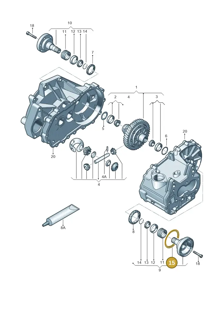 02T409375B — Volkswagen Jetta (2013-2014) diagram 420409170, position 15