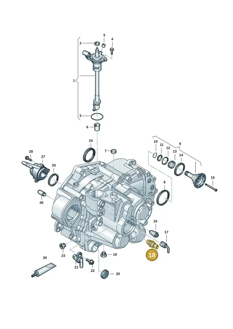 02T945415P — Volkswagen Caddy Maxi Kombi (2020-2024) diagram 2ka300570, position 18