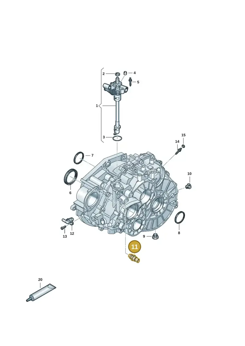 02T945415P — Volkswagen Transport. multivan (2019-2024) diagram 7ep300805, position 11